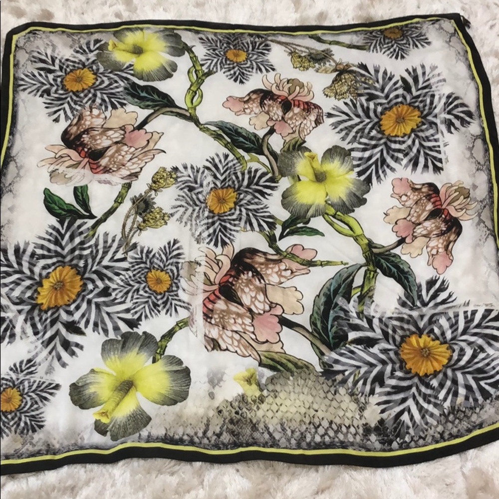 Roberto Cavalli large silk shawl